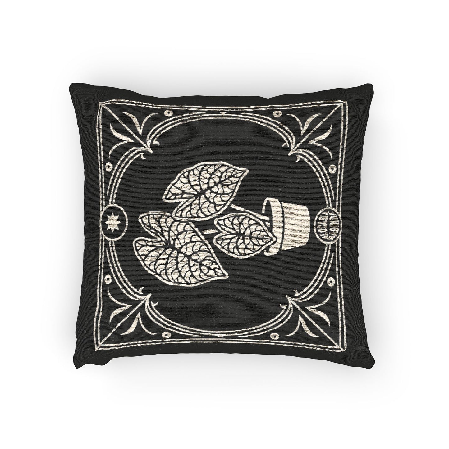 C-28 Dragon Scale Alocasia Woven Pillow