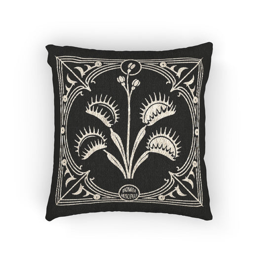 C-18 carnivorous plant Woven Pillow
