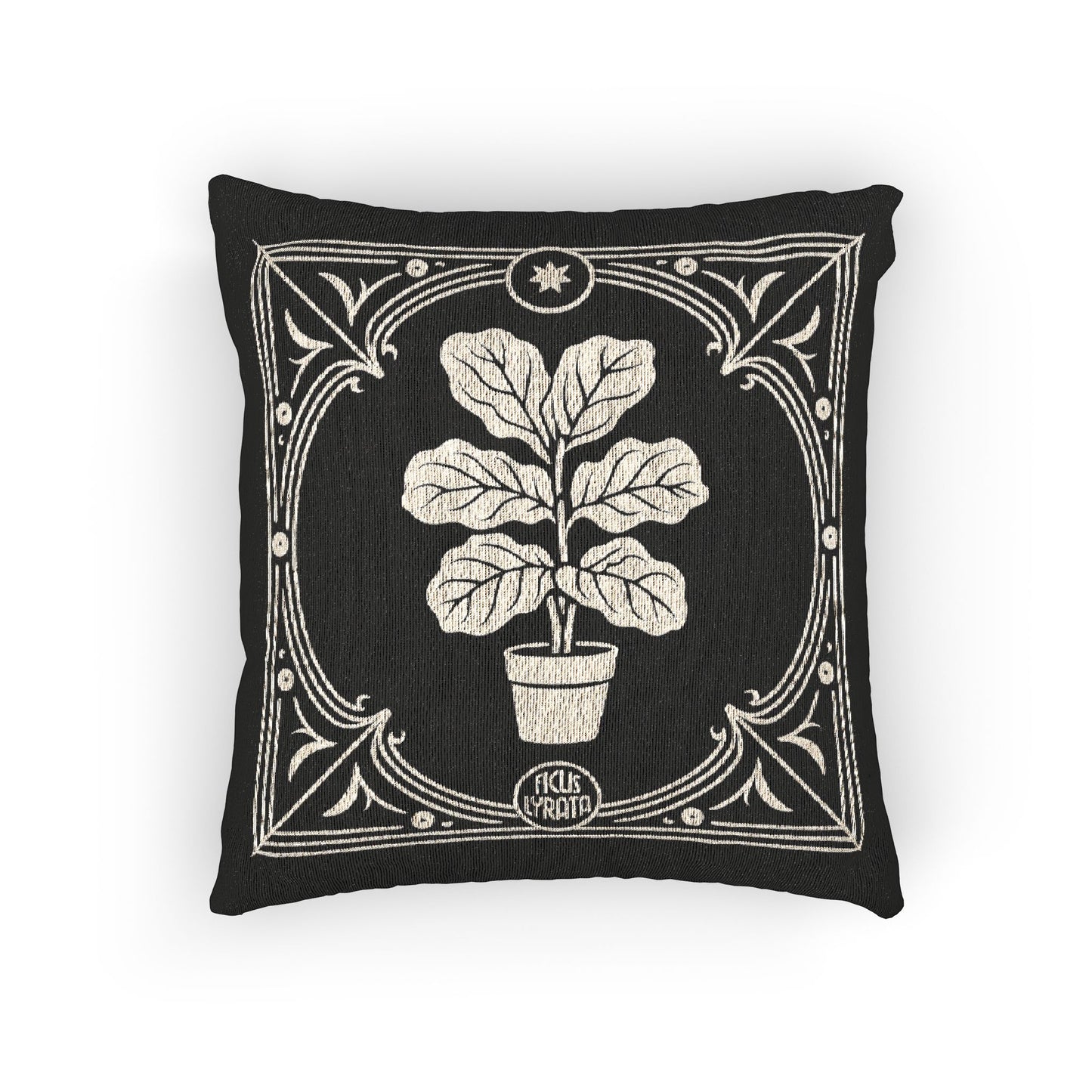 C-22 Fiddle Leaf Fig Woven Pillow
