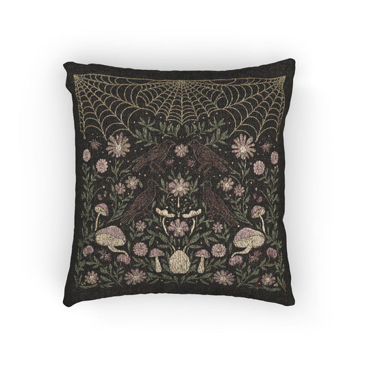 C-5 Raven Spider Woven Pillow