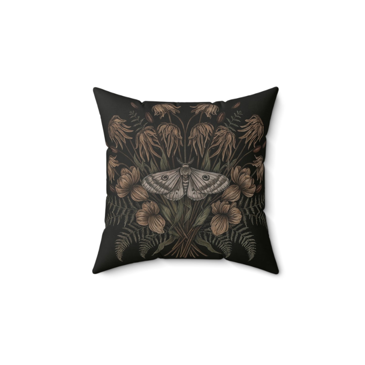 Floral Moth Faux Suede