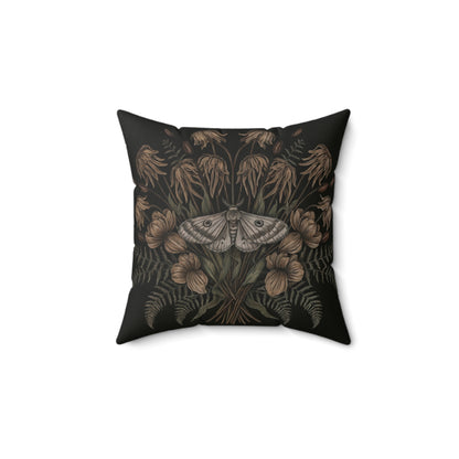 Floral Moth Faux Suede