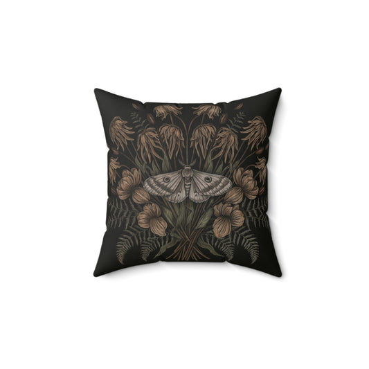 C-10 Floral Moth Faux Suede