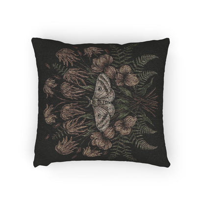 C-10 Floral Moth  Woven Pillow