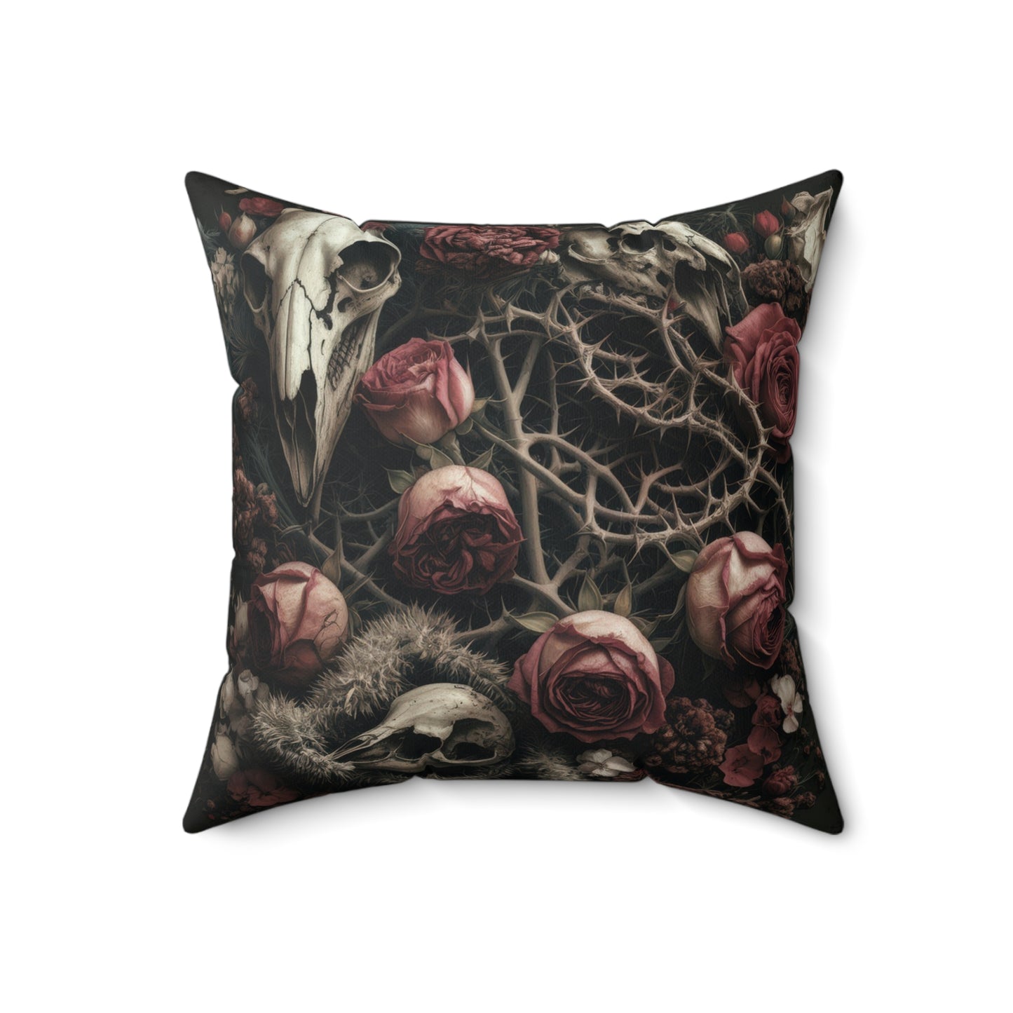 C-8 Roses & Bones Faux Suede