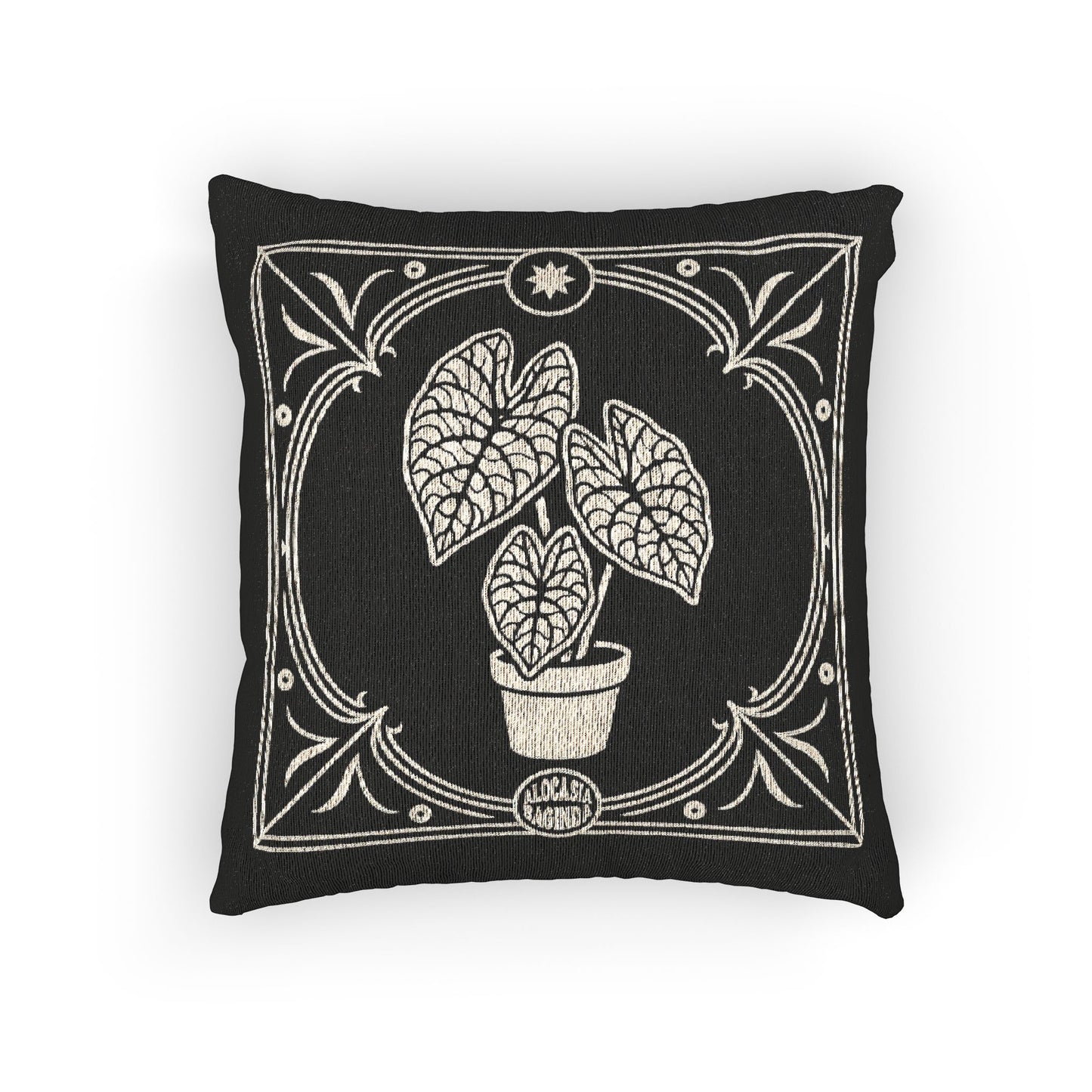 C-28 Dragon Scale Alocasia Woven Pillow