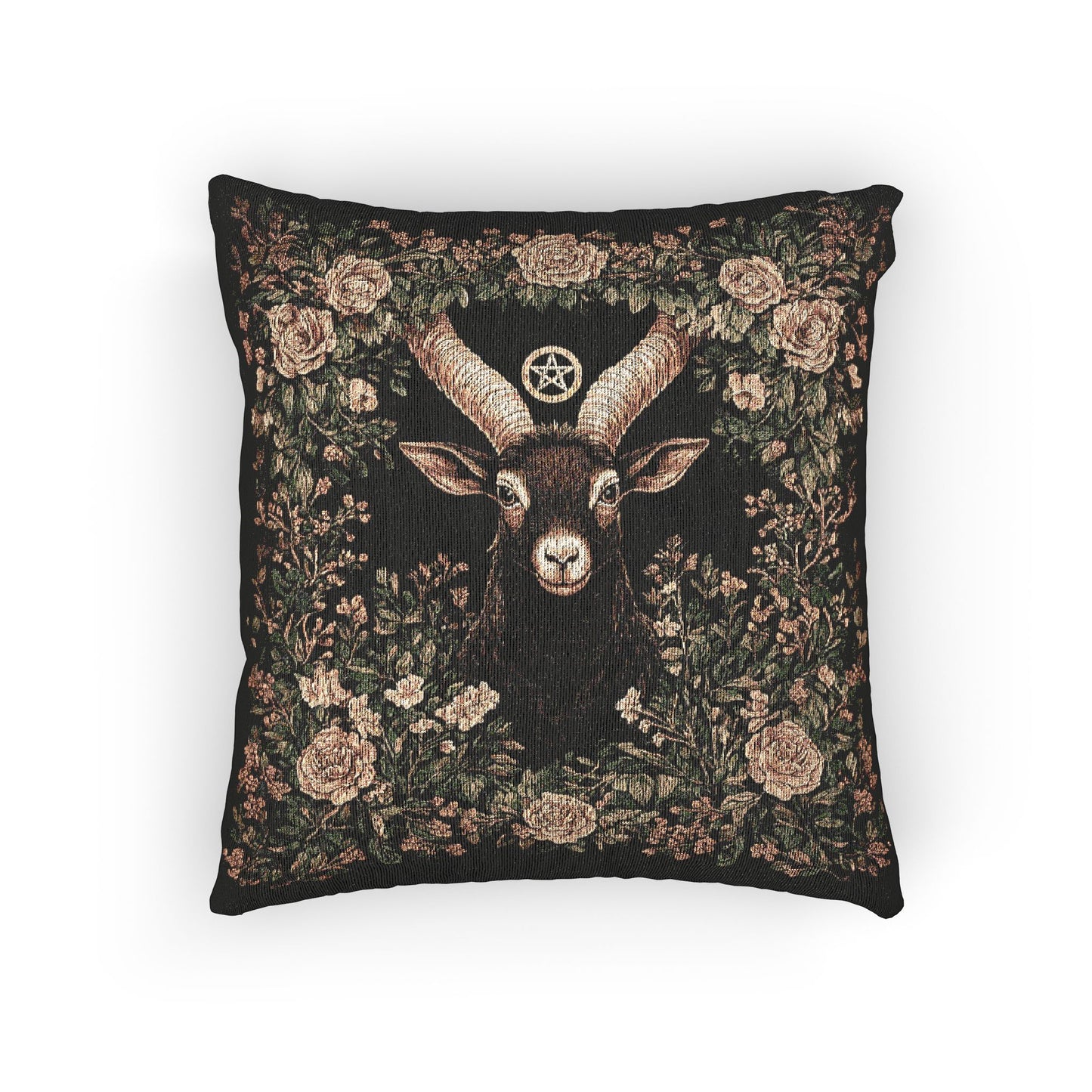 C-12 Black Phillip Woven Pillow