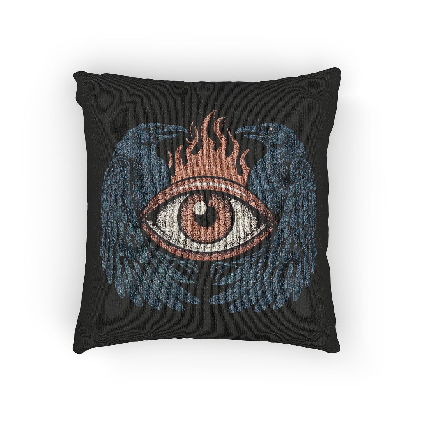 C-9 Eye Raven Woven Pillow