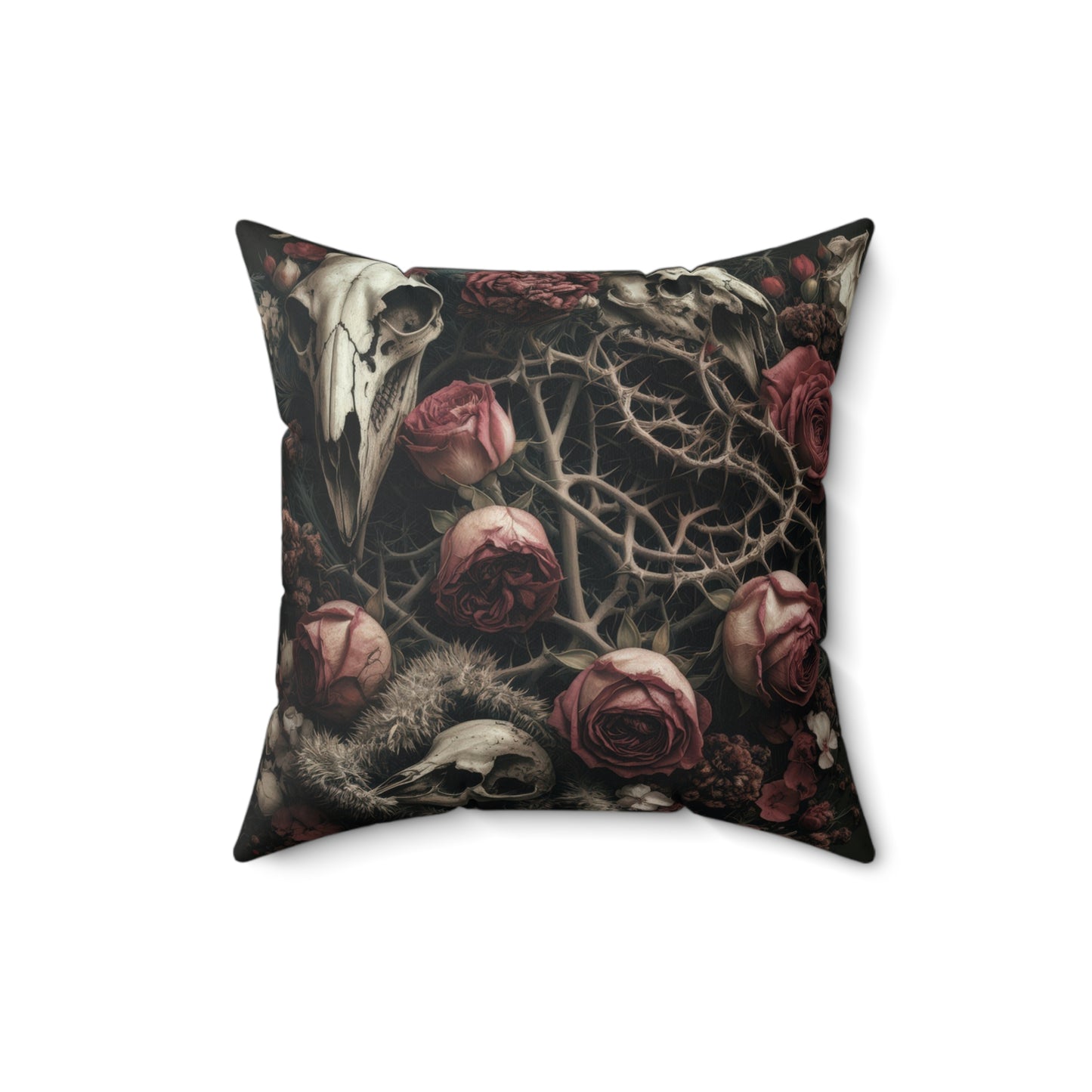 C-8 Roses & Bones Faux Suede