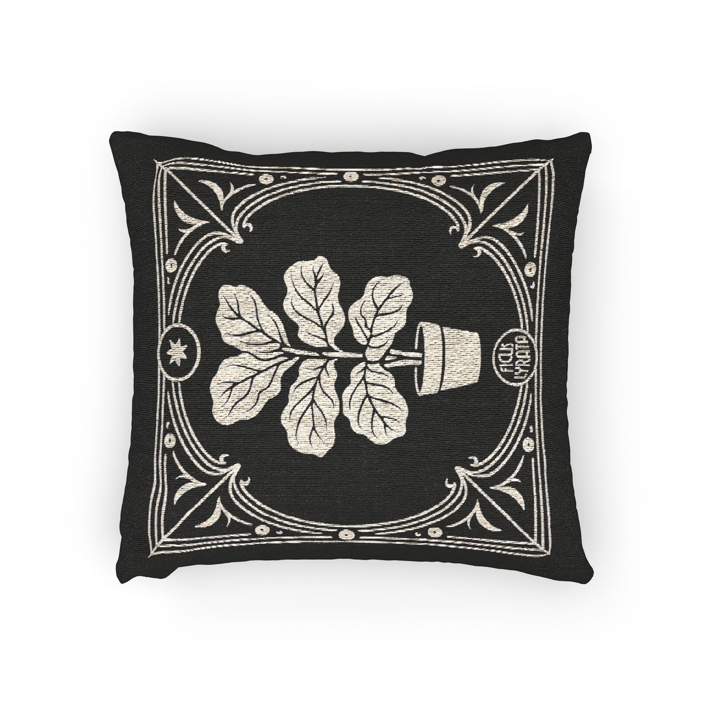 C-22 Fiddle Leaf Fig Woven Pillow