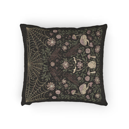 Raven Spider Woven Pillow