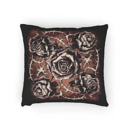 C-6 Roses & Spines Woven Pillow