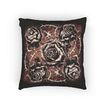 C-6 Roses & Spines Woven Pillow