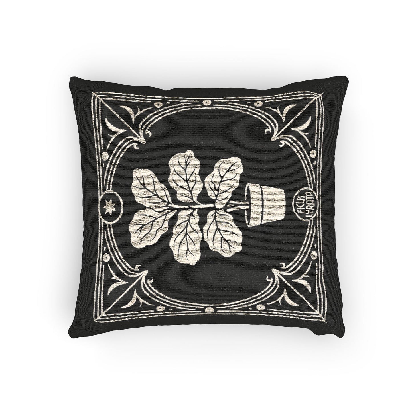C-22 Fiddle Leaf Fig Woven Pillow