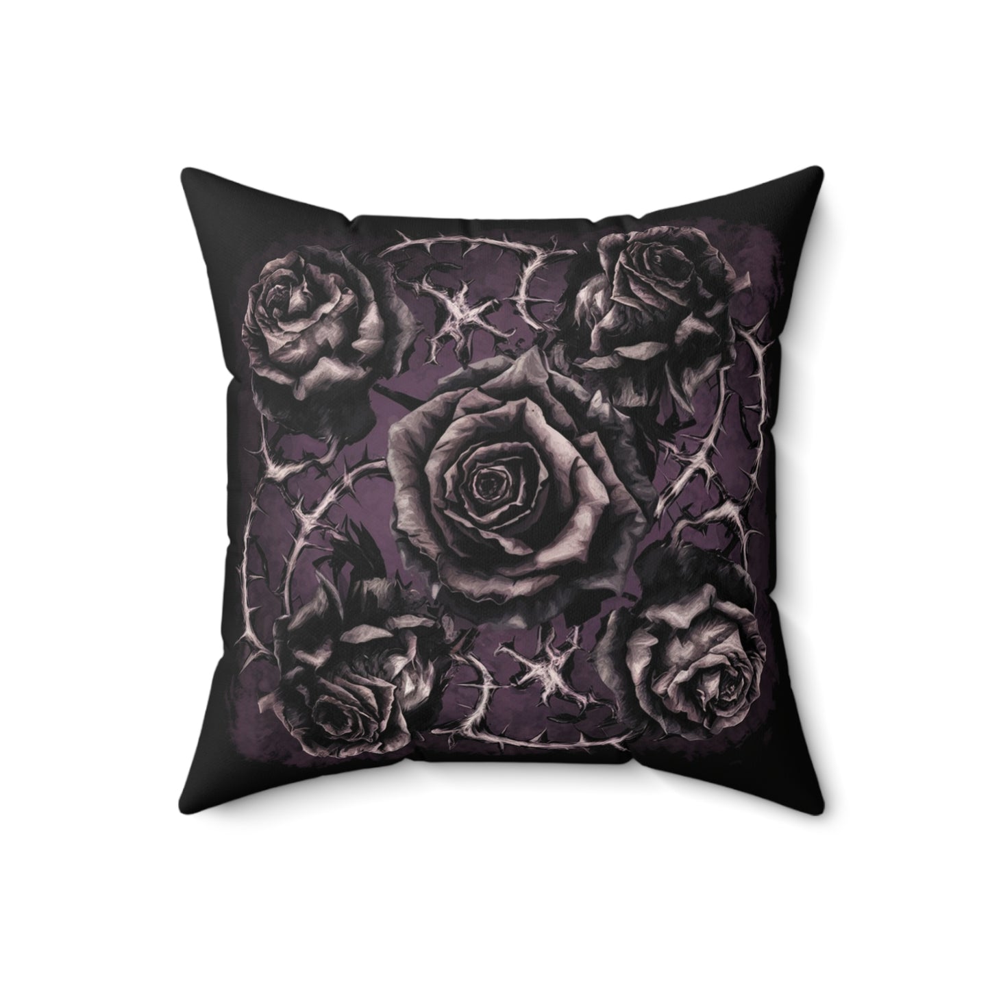 C-6 Roses & Spines Faux Suede