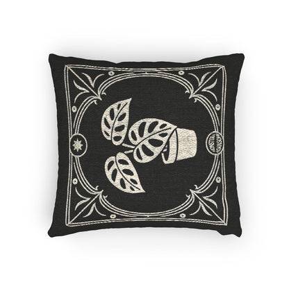 Monstera Adansonii Woven Pillow