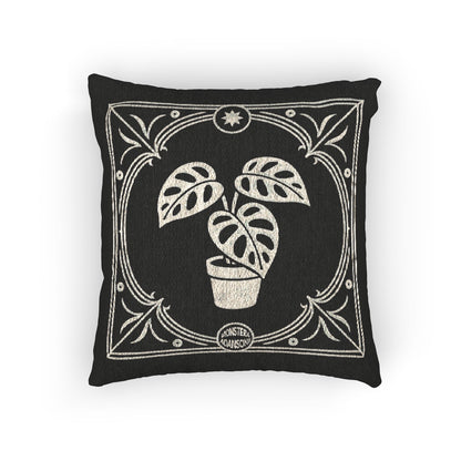 Monstera Adansonii Woven Pillow
