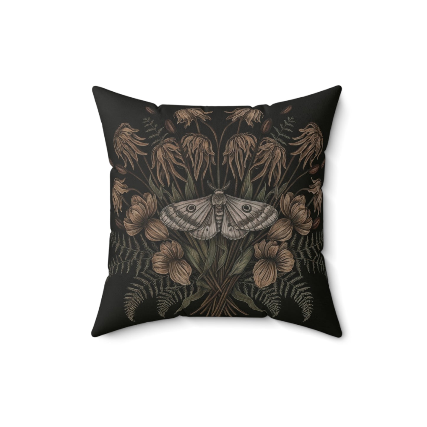 Floral Moth Faux Suede