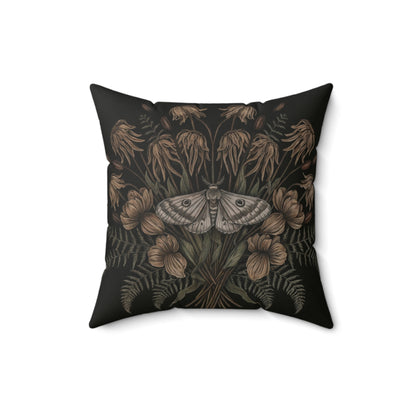 Floral Moth Faux Suede