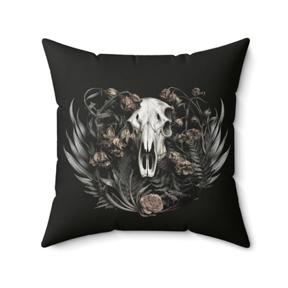 C-2 Botanical Ram Skull Faux Suede