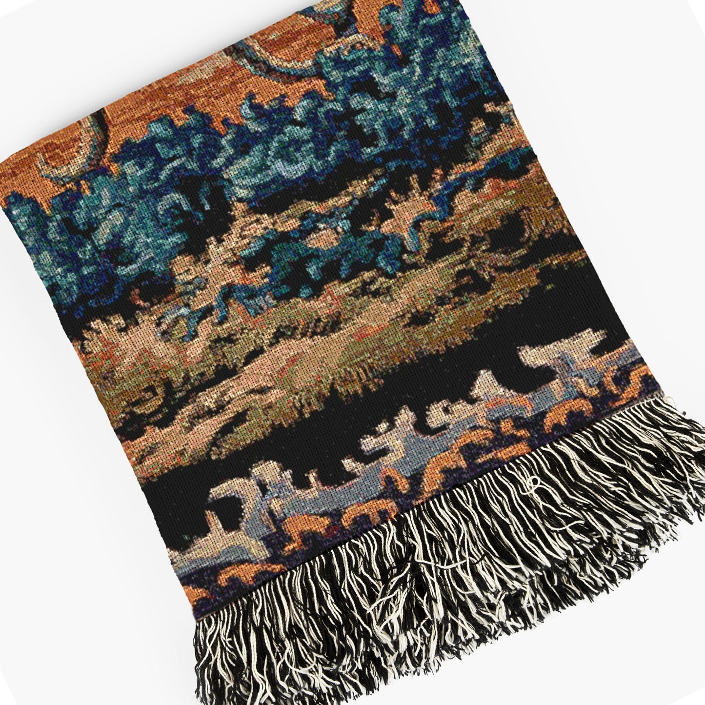 Cthulhu Woven Blanket, Large Wall Tapestry, Cozy Throw for Horror Fans, Jacquard Woven, HP Lovecraft Lovers Home Decor Gift