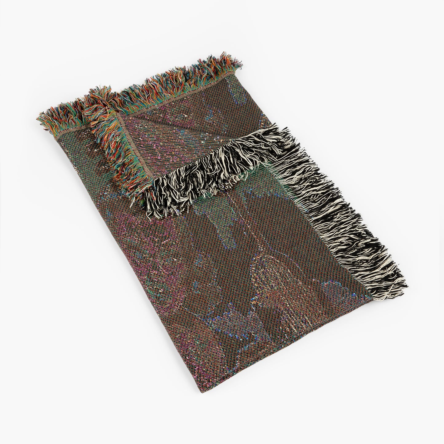 Zombie Throw Blanket, 70s Comic Book Large Wall Tapestry, Woven Throw Horror Halloween Decor Funny Unique Gift, Cotton Woven Throw Blanket