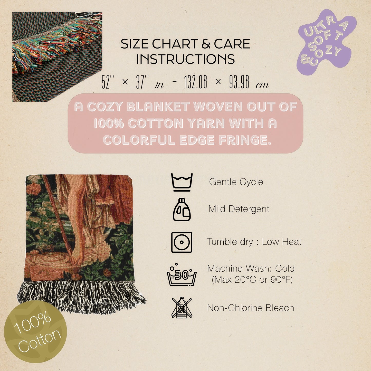 Athena Woven Blanket, Greek Mythology Goddess of Wisdom, Large Wall Tapestry, Witchcore Throw Blanket Couch, Whimsigoth Decor