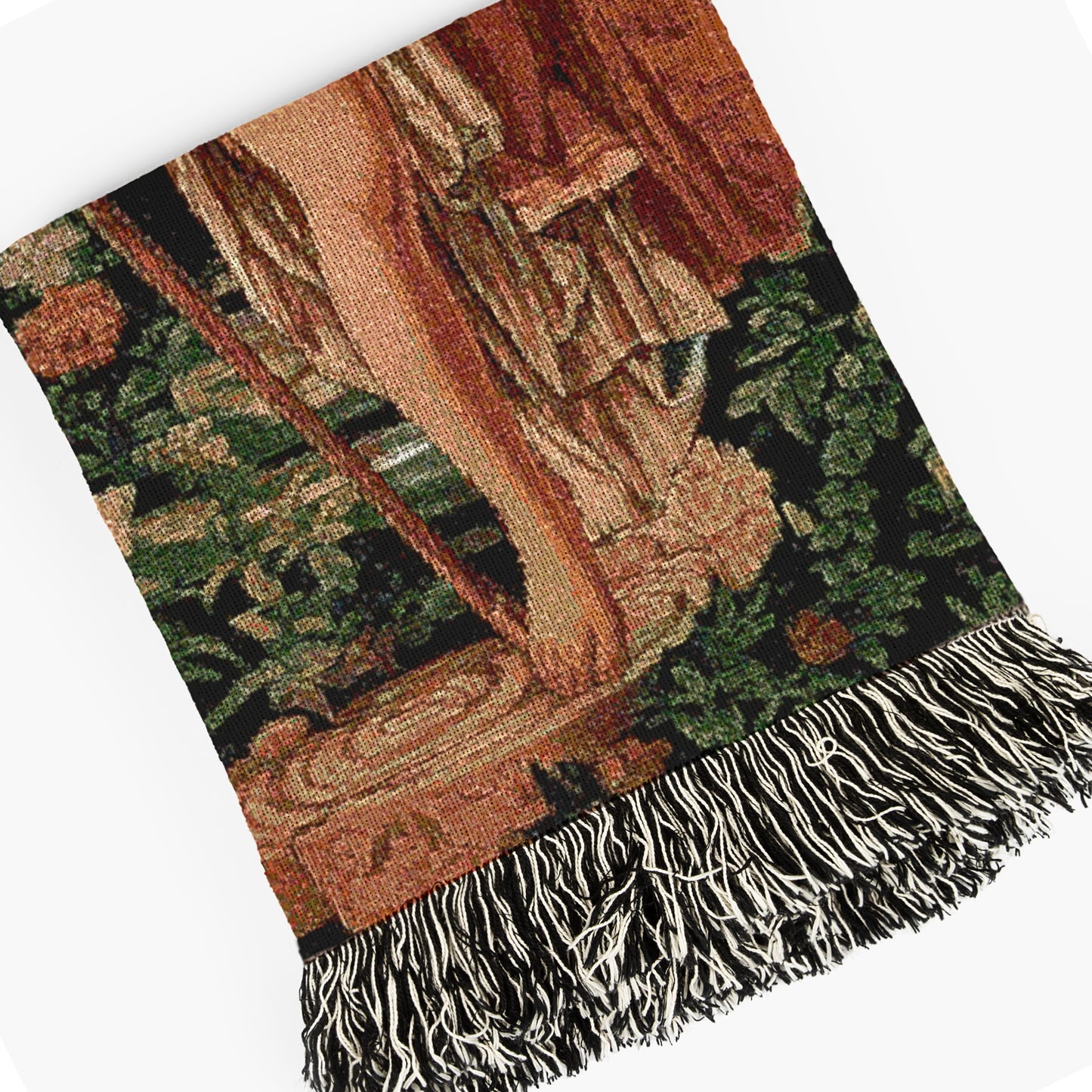 Athena Woven Blanket, Greek Mythology Goddess of Wisdom, Large Wall Tapestry, Witchcore Throw Blanket Couch, Whimsigoth Decor