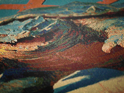 Gamera Anime Tapestry Blanket, Japanese Woven Wall Art, Large Tokusatsu Fantasy Tapestry, Gamera Poster Throw, Kaiju Picnic Blanket