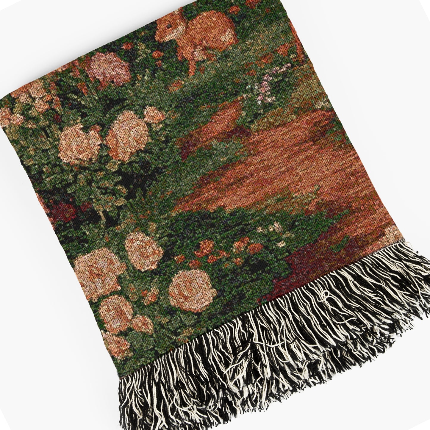 Enchanted Cottagecore Forest Tapestry Blanket, Vintage Floral Woodland Wall Art, Whimsigoth Decor Large Woven Throw