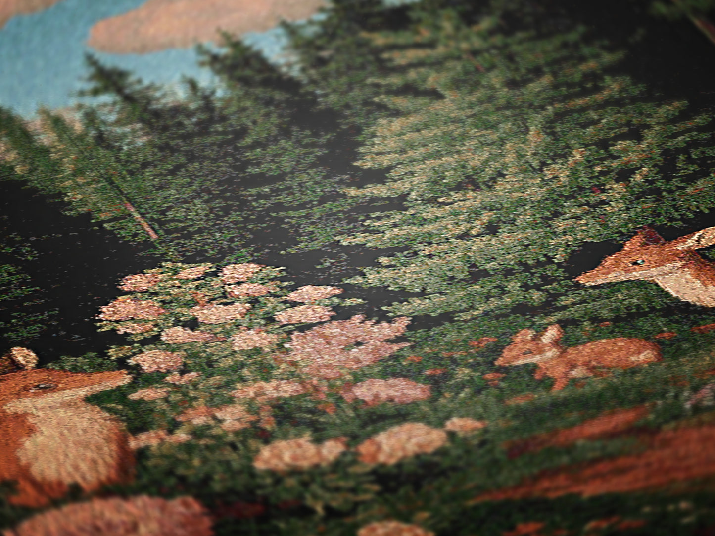 Enchanted Cottagecore Forest Tapestry Blanket, Vintage Floral Woodland Wall Art, Whimsigoth Decor Large Woven Throw