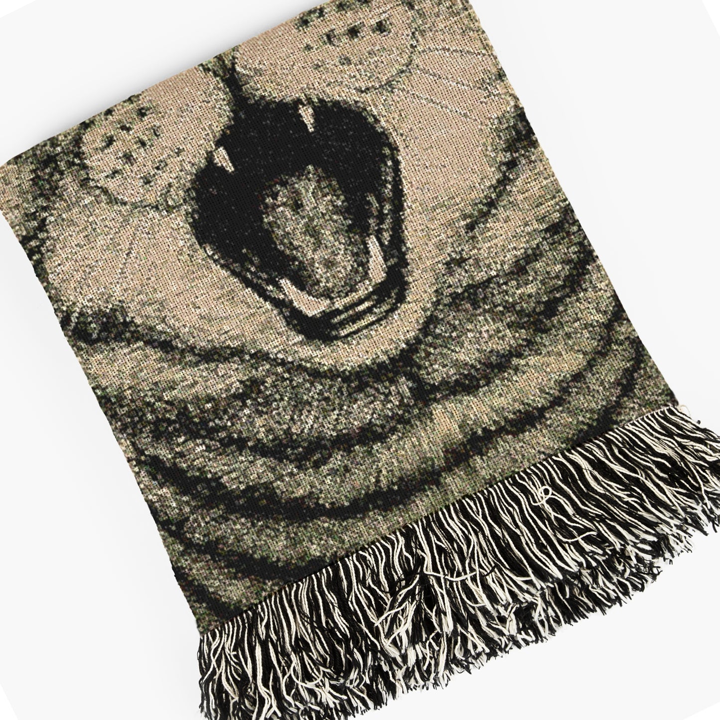 UFO Cat Abduction, Jacquard Woven Blanket, UFO Cat Selfie Funny Tapestry, Alien Home Wall Hanging Decor, Cat Lover Gifts