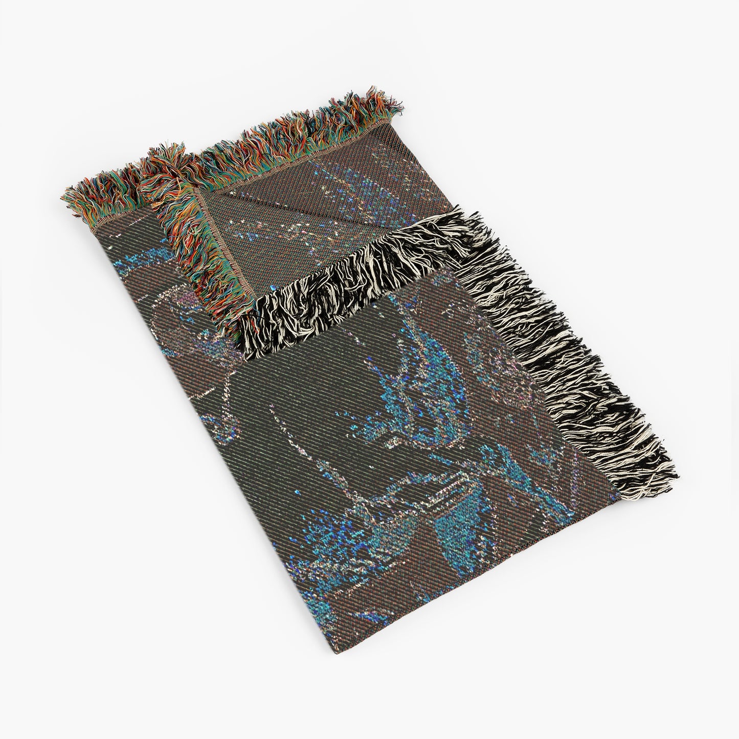 Art Nouveau Zodiac Sagittarius Woven Fringe Blanket