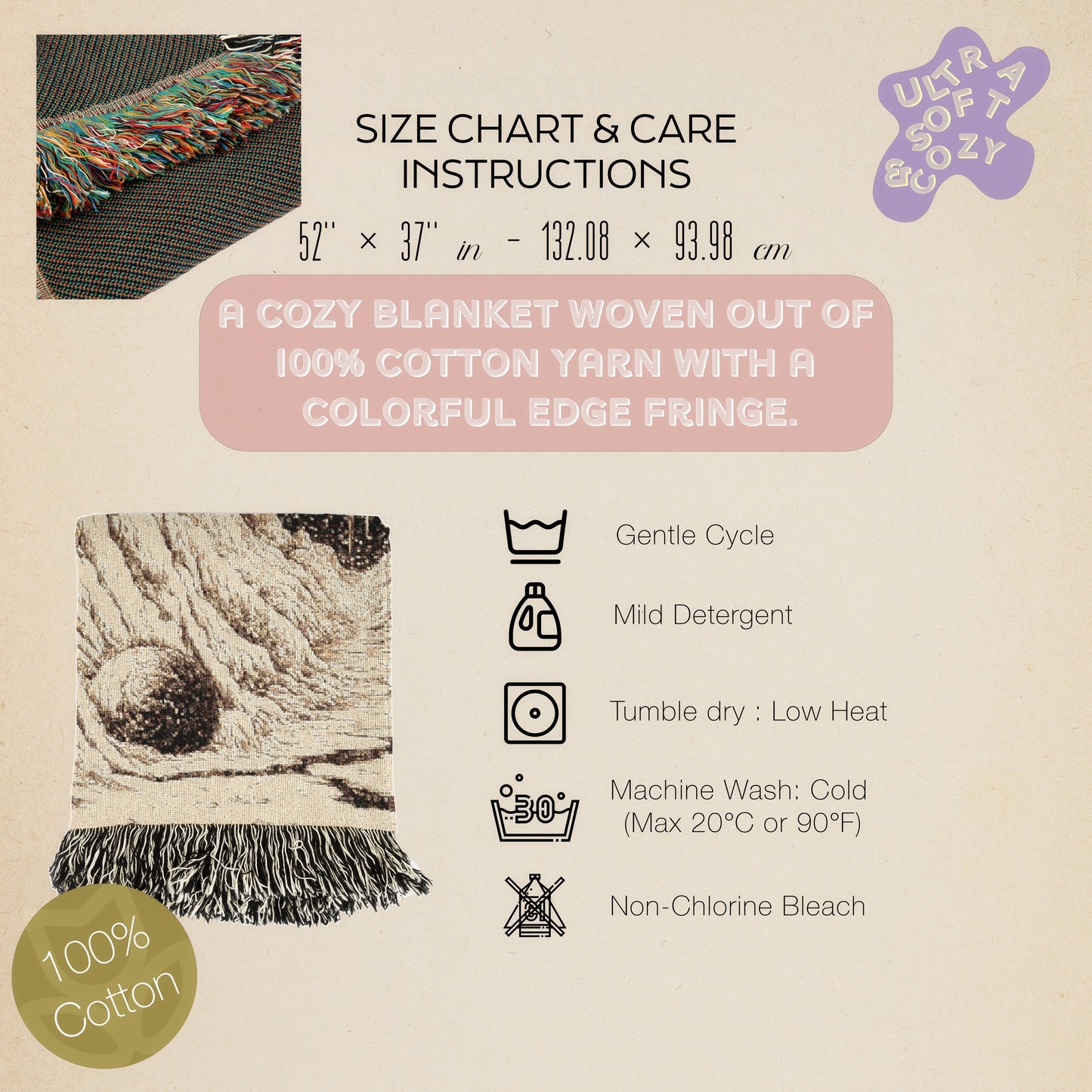 Cosmic Woven Blanket, Space Art Throw, Whimsigoth Decor, Gift for Astronomy Lover, Perfect for Stargazing, Intergalactic Cozy