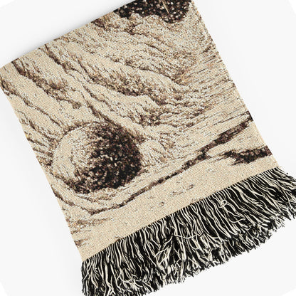 Cosmic Woven Blanket, Space Art Throw, Whimsigoth Decor, Gift for Astronomy Lover, Perfect for Stargazing, Intergalactic Cozy