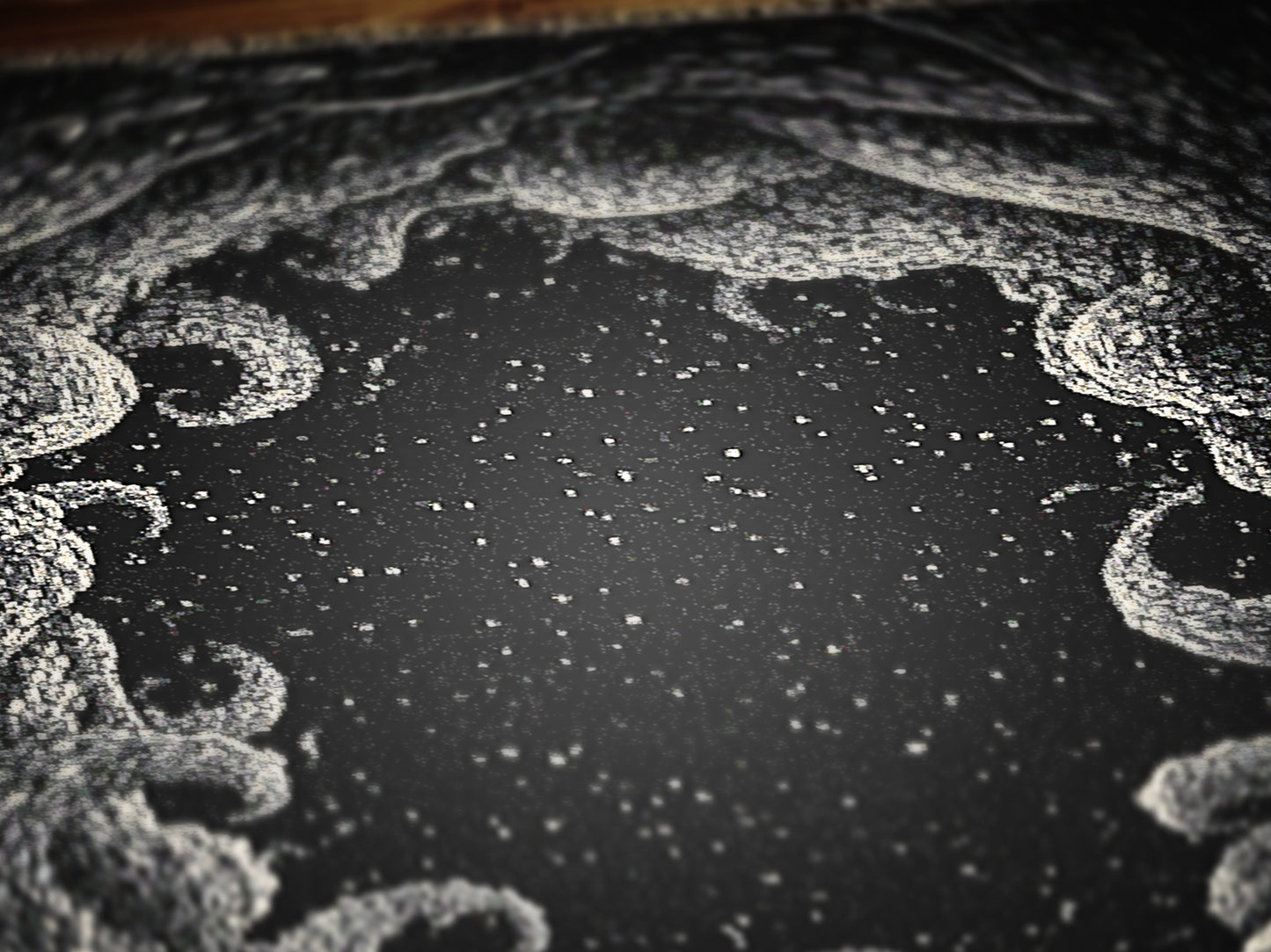 Cthulhu Tentacles In Space Woven Blanket, Cozy Throw for Stargazers, Whimsigoth Decor And Gifts, Astronomy Lovers