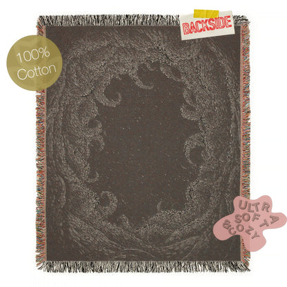 Cthulhu Tentacles In Space Woven Blanket, Cozy Throw for Stargazers, Whimsigoth Decor And Gifts, Astronomy Lovers