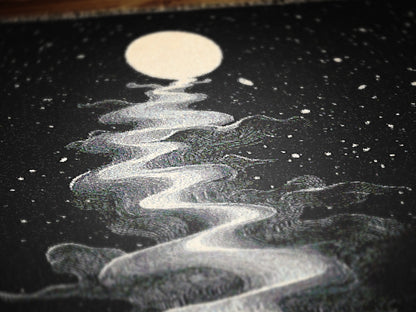 Cosmic Waves Woven Blanket, Celestial Whimsigoth Decor for Home, Space Lover Gift, Astronomy Starry Night Blanket, Dreamy Bedroom Accent