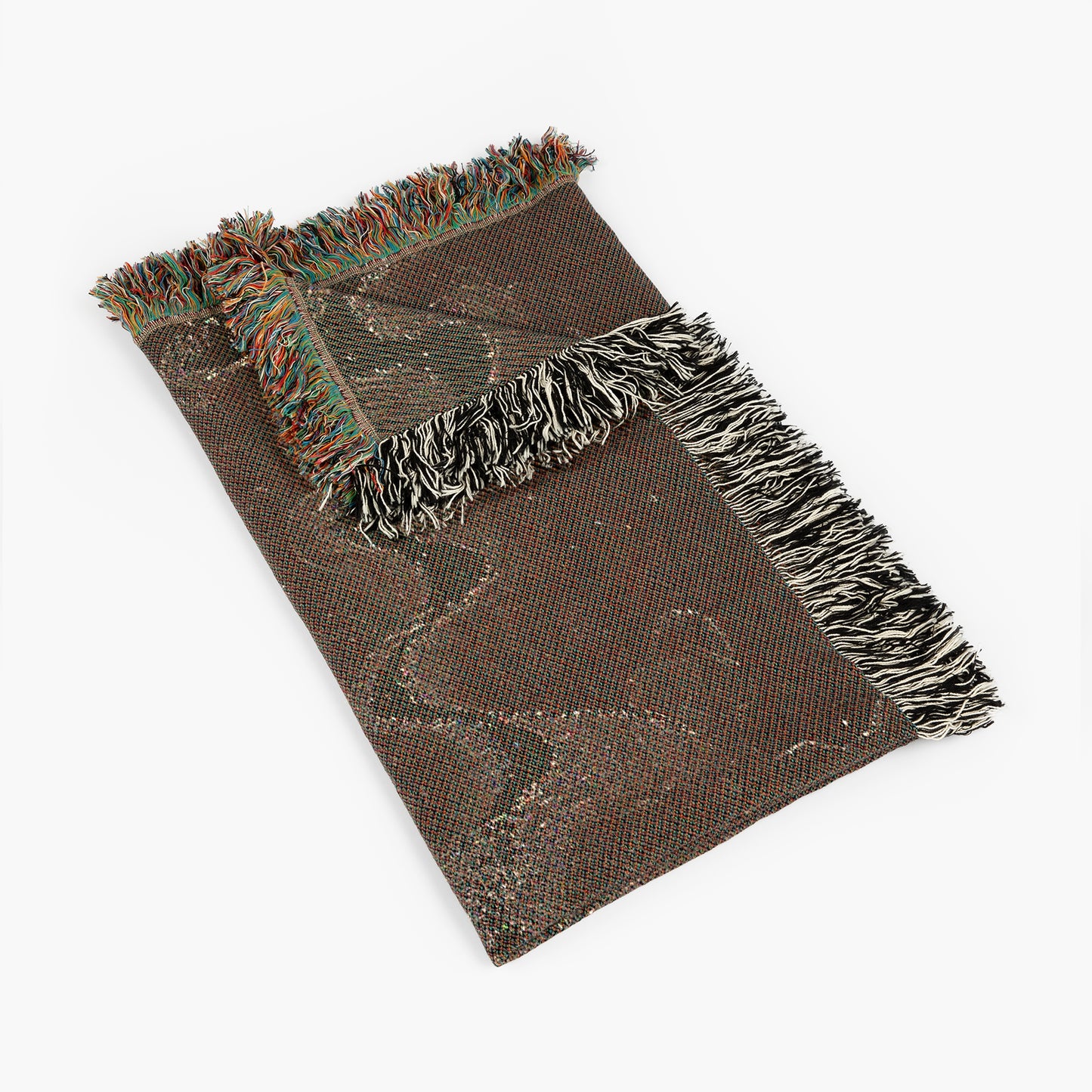 Cosmic Waves Woven Blanket, Celestial Whimsigoth Decor for Home, Space Lover Gift, Astronomy Starry Night Blanket, Dreamy Bedroom Accent