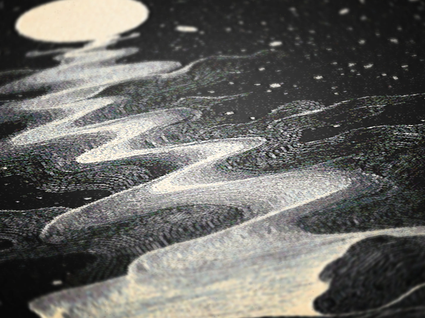 Cosmic Waves Woven Blanket, Celestial Whimsigoth Decor for Home, Space Lover Gift, Astronomy Starry Night Blanket, Dreamy Bedroom Accent