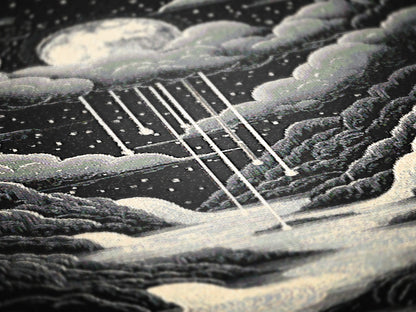 Celestial Woven Blanket, Cozy Throw for Nighttime Stargazers, Gift for Astronomy Lovers, Soft Home Accents, Whimsigoth Decor