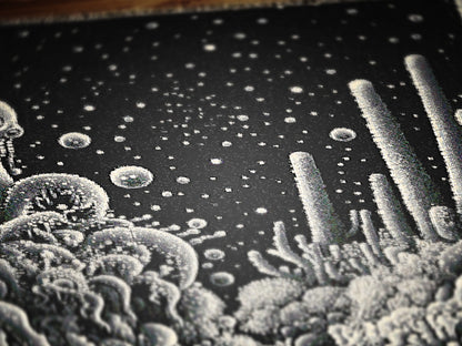 Underwater Scene for Cozy Nights, Cosmic Ocean Throw Blanket, Whimsigoth Decorative Blanket, Nautical Gift Idea, Boho Home Decor