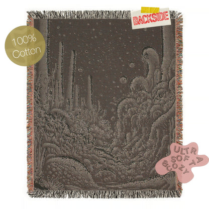 Underwater Scene for Cozy Nights, Cosmic Ocean Throw Blanket, Whimsigoth Decorative Blanket, Nautical Gift Idea, Boho Home Decor