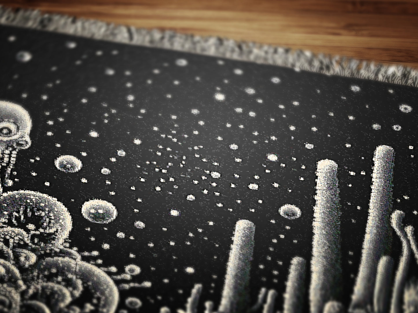 Underwater Scene for Cozy Nights, Cosmic Ocean Throw Blanket, Whimsigoth Decorative Blanket, Nautical Gift Idea, Boho Home Decor