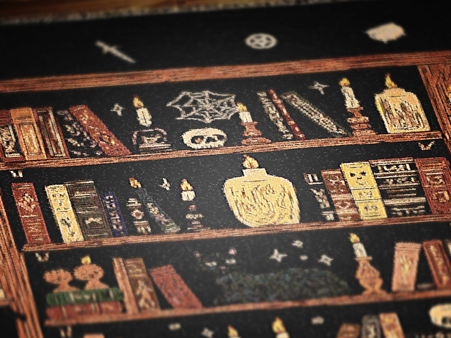 Cozy Book Nook Woven Blanket, Perfect Gift for Book Lovers, Cozy Home Decor, Reading Accessories, Unique Housewarming Present, Library