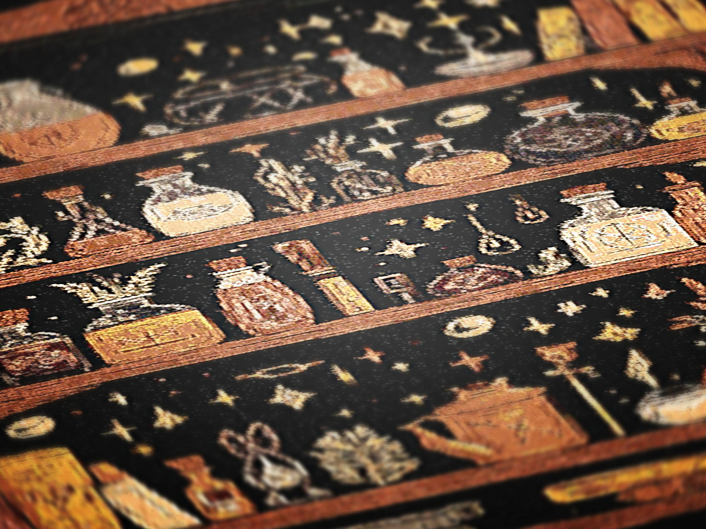 Witchy Shelf Woven Blanket, Skull Lover Throw Blanket, Spooky Whimsigoth Decor, Cotton Woven Throw For Witchy Gift, Witchy Decor