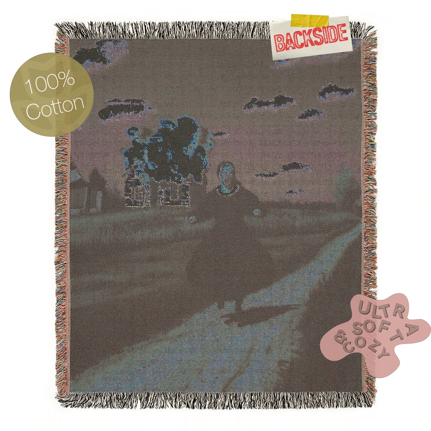 Medieval Dark Humor Woven Blanket, Gothic Horror Art, Surrealist Funny Tapestry, Creepy Home Decor, Weird Art Gift, Alternative Wall Hanging