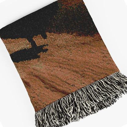 Medieval Dark Humor Woven Blanket, Gothic Horror Art, Surrealist Funny Tapestry, Creepy Home Decor, Weird Art Gift, Alternative Wall Hanging