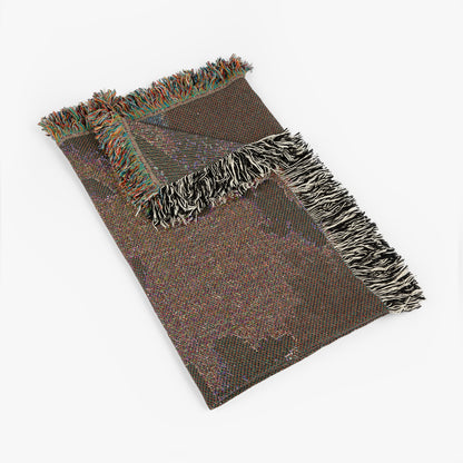 Ostara Bunny Woven Blanket, Easter Rabbit Tapestry, Spring Cottagecore Decor, Whimsical Pastoral Art, Garden Picnic Blanket