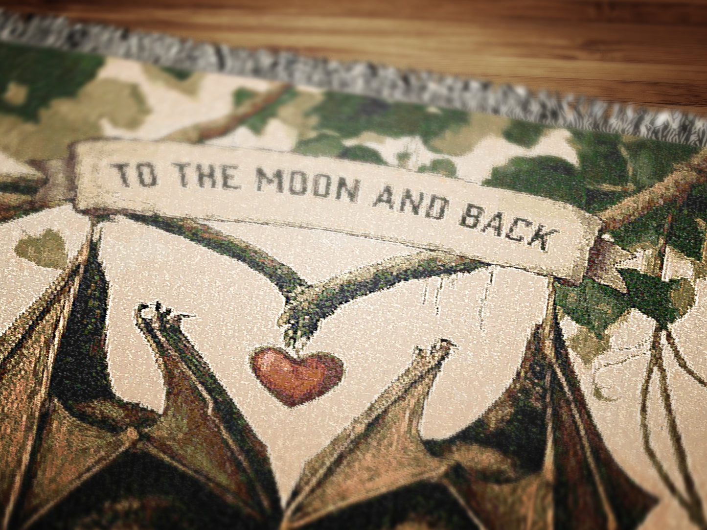 Personalized Bat Couple Woven Blanket, Cozy Decor for Halloween, Unique Gift for Bat Lovers, Customizable Throw Blanket, Autumn Home Accents